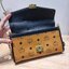 M.C.M MEDIUM MILLIE CROSSBODY IN VISETOS LEATHER BLOCK กระเป๋าสะพายกึ่งคลัทช์ ไซส์ medium กำลังสวย ดีไซน์ใหม่ เพิ่มขอบหนังสีดำ ให้ดูมีมิติ น่าใช้มากยิ่งขึ้น