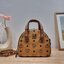 M.C.M MINI ESSENTIAL HALF MOON DISCO TOTE IN VISETOS กระเป๋าถือ/สะพายข้างไอเท็มรุ่นฮิต!! ที่เหล่าดาราเซเลป และไอดอลคนดังมีติดตัว เป็นรุ่นที่แมทช์ง่ายมากๆ