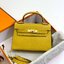 VIP หนังแท้ 】HERMES KELLY 20 MINI SELLIER GOLD EPSOM GOLD HARDWARE