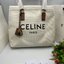 CELINE TOTE BAG กระเป๋าสะพายใบใหญ่ shopping bag ผ้าแคนวาสสายหนังสวยโทนสีคลาสสิค วัสดุ Canvas & Grained cowhide ดีไซน์ทรง Shopping ขนาดใหญ่กำลังดี เนื้อหนาแข็งแรง น้ำหนักเบา โดดเด่นที่ห้อยTagแม่กุญแจอะไหล่ทองสามารถใช้ล๊อคซิปด้านในได้ หูจับหนังสะพายไหล่ได้ 