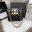Chanel 24C bag / CHANEL WITH CHAIN / CHANEL Casual Style กระเป๋าสะพายหนังนิ่มลื่นเงาสวย Plain Leather Party Style Office Style