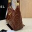 CHANEL SMALL HOBO BAG Shiny Leather & Gold-Tone Metal 20cm กระเป๋าทรงโฮโบ ดีไซส์สวยเรียบหรู เกรดออริ สลับแท้ 1:1 ใช้งานต่างประเทศได้