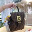 FENDI BACKPACK MONOGRAM กระเป๋าเป้เฟนดิ ทรงขนมจีบเปิดหน้า ผ้าทอลาย งานสวยปั้มทุกจุด ขนาดกำลังดีทรงน่ารักน่าใช้มากค่ะ ลายโมโนแกรมสวยตามฉบับแบรนด์ เด่นด้วยลายสัญลักษณ์แบรนด์ที่ฝากระเป๋า ตัดกับอะไหล่สีทอง ตกแต่งที่คล้องสายด้วยโลโก้ตัว FF สวยสะดุดตา ภายในกระเ