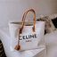 CELINE TOTE BAG VIP GIFT WITH PURCHASE (GWP) พรีเมี่ยมกิ๊ฟ Limited Edition จาก PERFUME DUTYFREE COUNTER วัสดุ Canvas & Grained cowhide ดีไซน์ทรง Shopping ขนาดใหญ่กำลังดี