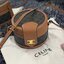 CELINE CROSSBODY BAG VIP GIFT WITH PURCHASE (GWP) พรีเมี่ยมกิ๊ฟ Limited Edition จาก CELINE PERFUME DUTY FREE COUNTER วัสดุ TRIOMPHE CANVAS & LEATHER ทรงกลมสวยหรูอยู่ทรงเปิดปิดด้วยฝาปิดกระดุมโลโก้แบรนด์ ภายในโล่ง สามารถใส่กล้อง มือถือ ของใช้ได้เยอะ สายสะพา