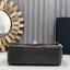 ORI หนังแท้ | Chanel Classic Flap Bag กระเป๋าสะพายรุ่นคลาสสิก สายประดับบอลโลโก้สวยหรูอะไหล่สีทองสวยงาม