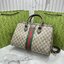 ORI หนังแท้ | Gucci Ophidia medium tote bag Monogram Double G / Gucci Tote Bag กระเป๋าสะพายทรงโท้ทใบใบใหญ่ คอลเล็กชั่น Ophidia ไฮไลท์รูปทรงและฟังก์ชั่นการใช้งานที่ได้รับการตีความใหม่