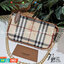 BURBERRY FRAGRANCES CLUTH BAG VIP GIFT WITH PURCHASE (GWP) คลัชพรีเมี่ยมกิ๊ฟ Limited Edition รุ่นหายาก จาก BURBERRY FRAGRANCES COUNTER หนังลาย Vintage Signature สุดคลาสสิค มาพร้อมสายโซ่คล้องมืออะไหล่ทอง เปิดปิดด้วยซิปสะดวกใช้ สามารถใส่มือถือ เงิน บัตรเครด