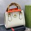 VIP GIFT 】หนังแท้ GUCCI Diana mini tote bag กระเป๋างานหูไม้ไผ่สุดคลาสสิก ดีไซน์มาใหม่พร้อมเข็ดขัดหนังสีสะท้อนแสงประดับตรงหูกระเป๋า ขนาดมินิกำลังน่ารักเลยค่ะ วัสดุหนังแท้ อะไหล่ทอง งานสวยตั้งอยู่ทรง มีสายสะพายยาว 1เส้น สามารถปรับระดับได้-ถอดได้ งานเก๋ไก๋ที
