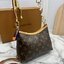 ORI หนังแท้ | LV Mini CarryAll Monogram canvas กระเป๋าสะพายไซ์เล็ก แครี่ออลรุ่นใหม่ มาพร้อมห่วงโซ่หัวใจห้อยสุดคิ้ว และสายสะพายแยกถอดได้ สวยหรูคลาสสิก