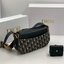 ORI หนังแท้ | DIOR Small Streetchic Bag Blue Dior Oblique Jacquard and Smooth Calfskin กระเป๋าสะพายนิยามใหม่ของดีไซน์อันเป็นเอกลักษณ์ ฝาพับแบบแม่เหล็กสีทองโบราณสลักลาย Christian Dior Paris และห่วง D-ring ทันสมัย