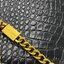 VIP 】หนังแท้ YSL Saint Laurent Kate Tassel Bag in Black Crocodile-Embossed Leather with Gold Hardware