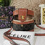 CELINE CROSSBODY BAG VIP GIFT WITH PURCHASE (GWP) พรีเมี่ยมกิ๊ฟ Limited Edition จาก CELINE PERFUME DUTY FREE COUNTER วัสดุ TRIOMPHE CANVAS & LEATHER ทรงกลมสวยหรูอยู่ทรงเปิดปิดด้วยฝาปิดกระดุมโลโก้แบรนด์