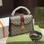 GUCCI Ophidia small top handle bag with Web กระเป๋าถือดีไซส์สวยหรูย้อนยุค พร้อมสายสะพายข้าง สวยสะดุดตาแฝงความไฮน์ในตัว