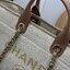 ORI หนังแท้ | Chanel Deauville Tote Bag กระเป๋าสะพายทรงโท้ทช้อปปิ้ง ใบใหญ่ ภายในโล่งกว้าง จุของได้เยอะ