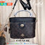 Coach KAY CROSSBODY IN BLOCKED SIGNATURE CANVAS (COACH F78277) IM/BROWN KHAKI GOLD /BLACK
