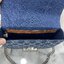 CELINE CHAIN SHOULDER BAG CLAUDE in DENIM WITH TRIOMPHE ALL-OVER กระเป๋าสะพายสายโซ่อะไหล่เงินงานเดนิม เกรดออริ 1:1 ใช้งานต่างประเทศได้