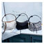 LOEWE Cubi Anagram Small Leather-trimmed Logo-jacquard / LOEWE HANDTASCHE 'CUBI ANAGRAM SMALL' HELLGRÜN คอลเลคชั่นยอดฮิต กับ 4 สีใหม่ล่าสุด กระเป๋าทรงพอช ใบกำลังสวย ดีไซน์ดีเทลน่ารัก