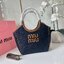 MIU MIU IVY CANVAS BAG / MIU MIU TOTE IVY MINI กระเป๋าถือหรือสะพายข้างทรงโท้ท รูปทรงทันสมัยน่ารัก สวยหรูมากๆคะ