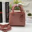 หนังแท้ DIOR LADY BAG 17cm ไซส์เล็กขนาดกำลังน่ารักเลยค่ะ งานออริหนังแท้ทั้งใบปั้มลายรุ่นใหม่ล่าสุด ความสง่างามอีกหนึ่งรุ่นของ Dior รูปทรงสีเหลียม ขนาดกระทัดรัด ตั้งอยู่ทรง ฐานกระเป๋าแข็งแรง มีหมุดรองฐาน ดีไซน์ที่มีเอกลักษณ์เฉพาะตัว ด้านหน้าตกแต่งด้วยตัวอั