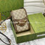 หนังแท้ GUCCI Horsebit phone bag กระเป๋าสะพาย กระเป๋าใส่โทรศัพท์สุดคลาสสิก หนังวัวแท้สีน้ำตาล/สีขาว อะไหล่ทองสวย ดีไซต์สัญลักษณ์วงแหวนตามแบบฉบับแบรนด์ สายสะพายยาวที่สามารถปรับระดับได้ ภาพสินค้าถ่ายจากงานขายจริง ใช้งานต่างประเทศได้ค่ะ
