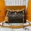 LV CarryAll BB bag Monogram Canvas กระเป๋าสะพายแครี่ออล ไซส์ใหม่ ดีไซส์ใหม่สุดไอคอนิกปรับโฉมใหม่ประจำฤดูกาลในดีไซน์สุดชิค ตกแต่งสายโซ่สีทองงดงาม