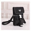VIP Prada crossbody nylon bag PRADA Re-Nylon and Saffiano leather smartphone case เป็นรุ่นที่ถามหากันเยอะมากๆ งานสวยมาก ทำจากผ้าnylonพิเศษ กันน้ำได้ระดับนึงเลยค่ะ สลับหนังแท้ ใช้ได้ทั้งชาย-หญิง จะ Cross body คาดเอว หรือคล้องกับหูกางเกงชิคๆ ก็เท่มากเลยค่าา
