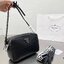 PRADA CAMERA LEATHER BAG with shoulder strap / PRADA MESSENGER BAG BLACK กระเป๋าสะพายหนัง รุ่น Unisex ใช้ได้ทั้งชายหญิง ขนาดกำลังดี ดีไซน์เรียบ แต่หรูหรา พร้อมสายสะพาย 2 เส้น ปรับระดับได้ สามารถสะพายไหล่ และครอสบอดี้
