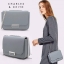 CHARLES & KEITH PUSH-LOCK CHAIN SLING BAG 2018 กระเป๋าสะพายวัสดุหนังคาเวียร์สวยอยู่ทรง ขนาดมินิกำลังดี น้ำหนักเบา เปิดปิดด้วยฝาปิดตัวล็อคปั๊มโลโก้ด้านหน้า ภายใน มีช่องซิป และช่องใส่บัตร มาพร้อมสายสะพายโซ่ยาวสามารถซ้อนสายสั้นสะพายไหล่ หรือสายยาว Crossbody 