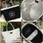 Chanel Large Tote Bag ViP Gift With Purchase (GWP) New in! กระเป๋าสะพายทรง shopping bag ใบใหญ่ VIP. gift ของแท้! จาก Chanel Cosmetic Counter วัสดุ Cotton & Nylon & Polyester เนื้อนิ่มลายตาราง ด้านหน้าปักโลโก้แบรนด์ เปิดปิดด้วยแถบแม่เหล็ก ซ่อนที่ปากกระเป๋า