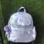 Kipling Matta Small Metallic Backpack กระเป๋าเป้ขนาดกำลังดี วัสดุไนล่อนเคลือบกันน้ำ มีน้ำหนักเบา มีช่องเก็บของหลายช่อง แบ่งเป็นช่องด้านหน้า 2 ช่องและด้านข้างอีก 2 ช่อง ช่องใหญ่ปิดเปิดด้วยซิปคู่ภายในมีช่องซิป ช่องใส่ของจุกจิกและสายห้อยพวงกุญแจ ด้านหน้าประด