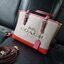 COACH C4085 MOLLIE TOTE 25 IN COLORBLOCK กระเป๋าทรงโท้ทยอดฮิต ขนาดมินิไซส์ ดีไซน์สวยคมทุกรุ่น!! ตกแต่งซิกเนเจอร์ถักทออยู่บนผ้าแคนวาส ดูโดดเด่น ภายในเป็นช่องโล่ง มีช่องซิปกลางใส่ของได้ ขนาดกำลังดีแบบใส่ของได้ครบครัน มาพร้อมสายสะพายข้าง หรือจะถือคล้องแขนเก๋