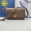TORY BURCH MILLER LEATHER SHOULDER BAG กระเป๋าสะพายสวยหรู ผู้ดีทุกสี สายถอดได้ ถือเป็นคลัชได้ เกรดออริ สลับแท้ 1:1 ใช้งานต่างประเทศได้