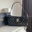 Chanel E/W Quilted Chain Stitch Flap Bag - Black Shoulder Bag / CHANEL VIP CROSSBODY BAG กระเป๋าทรงสะพายข้าง หนังพียู อะไหล่เงิน เย็บกิมมิคตารางสีขาว