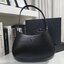 Prada Cleo brushed leather shoulder bag กระเป๋าทรงสวยยอดฮิต กับแบรนด์ PRADA งานพรีเมียมกิ้ฟท์จากแบรนด์ ทรงสะพายไหล่สวยหรูอยู่ทรง PRADA CLEO หนังเรียบดำเงาหรูสุดคลาสสิต เปิดปิดด้วยกระดุมอะไหล่เงินทั้งใบ ด้านในใส่กระเป๋าสตางค์ยาว มือถือ ของจุกจิกได้เยอะ มีป