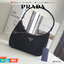 Best Seller!! รุ่นขายดีในตำนานค่ะ กับงานพรีเมี่ยมกิ้ฟท์ PRADA NYLON HANDBAGS ขนาดกะทัดรัด **อะไหล่เงิน วัสดุทำจากผ้าNylon อย่างหนา อยู่ทรง กันน้ำได้ หายห่วงคะ ด้านหน้ามีโลโก้แบรนด์ เปิดปิดด้วยซิป อะไหล่เงิน มาพร้อมสายหนัง saffiano ไม่สามารถถอดได้คะ ภายในบ