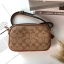 COACH MINI CROSSBODY BAGกระเป๋าสะพาน size mini วัสดุหนังลาย signature เปิด - ปิดด้วยซิป แบ่ง2 ช่องใหญ่ ภายในโล่ง ใส่ wallet สั้น มือถือได้ทุกรุ่น และของใช้จุกจิก พร้อมสายยาวถอด ปรับได้ค่ะ