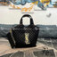 YSL icare maxi shopping bag in quilted lambskin / YSL tote bag กระเป๋าไซส์ใหญ่ พร้อมใบเล็ก หนังบุนิ่มเย็บลายตาข่าย (Quilted Bag) ดีไซน์คล้ายตะกร้าช็อปปิ้ง โฉบเฉี่ยวกว่าหลายระดับด้วยการประดับฮาร์ดแวร์ทองเหลืองในตัวอักษร YSL บนหนังสีดำสร้างความสะดุดตา มอบสไ