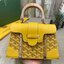 10 สี ORI หนังแท้ | GOYARD Saïgon Souple Mini Bag 20cm กระเป๋าถือ/สะพายดีไซน์หูจับไม้เป็นเอกลักษณ์ที่สวยหรูหราสง่างาม