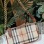 BURBERRY FRAGRANCES CLUTH BAG VIP GIFT WITH PURCHASE (GWP) คลัชพรีเมี่ยมกิ๊ฟ Limited Edition รุ่นหายาก จาก BURBERRY FRAGRANCES COUNTER หนังลาย Vintage Signature สุดคลาสสิค มาพร้อมสายโซ่คล้องมืออะไหล่ทอง เปิดปิดด้วยซิปสะดวกใช้ สามารถใส่มือถือ เงิน บัตรเครด