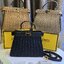 พร้อมส่ง 3 สี FENDI Peekaboo ISeeU Medium interlace leather bag กระเป๋าสะพายดีไซส์สาน ใช้ได้ 2 ด้าน 🧡 เกรดออริจินอล 1:1 สลับแท้