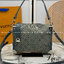 LV Side Trunk Monogram Denim Bag กระเป๋าสะพายทรงกล่องเดนิมซีดสไตล์วินเทจ ปั้มนูนโลโก้ลายโมโนแกรม ไอเท็มหรูหราย้อนยุค ผสมผสานความทันสมัย รูปทรงกล่องสัดส่วนสวยลงตัว โดดเด่นชวนมอง