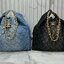ORI หนังแท้ | 30cm CHANEL 25 Denim Handbag กระเป๋าสะพายทรงโฮโบเดนิม คอลใหม่ล่าสุด ต้อนรับฤดูกาล SPRING-SUMMER 2025 รูปทรงใช้งานได้จริง