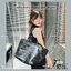 Large ALEXANDER WANG Punch Tote Bag in Crackle Patent Leather กระเป๋าทรงโท้ทใบใหญ่ งานหนังลายยับเต็มใบ เกรดออริ 1:1 ใช้งานต่างประเทศได้