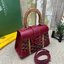 10 สี ORI หนังแท้ | GOYARD Saïgon Souple Mini Bag 20cm กระเป๋าถือ/สะพายดีไซน์หูจับไม้เป็นเอกลักษณ์ที่สวยหรูหราสง่างาม