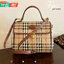 พรีเมี่ยมกิ๊ฟแท้ 100% 】Burberry london kelly bag vintage with strap Gift Bag กระเป๋าถือหรือสะพายไหล่ วัสดุ canvas ภายในโล่ง มี1ช่องซิป มีสายยาว มีฐานกันกระแทก ถอดสายได้ คุณนายสุดๆ ไม่ควรพลาดจริงๆค่า