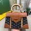10 สี ORI หนังแท้ | GOYARD Saïgon Souple Mini Bag 20cm กระเป๋าถือ/สะพายดีไซน์หูจับไม้เป็นเอกลักษณ์ที่สวยหรูหราสง่างาม