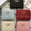GUESS Women’s Small Wallet กระเป๋าสตางค์แบบสั้น อะไหล่ทอง หนังปั้มลายสวยหรู