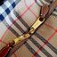Burberry Cube Shoulder Bag Black / Burberry Vintage Checked Cube Bag / WOMAN BURBERRY HANDBAGS กระเป๋าถือ กระเป๋าสะพายครอสบอดี้ วัสดุหนังสีดำตัดด้วยผ้าลายซิกเนเจอร์แบรนด์
