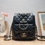 CHANEL duma backpack Black กระเป๋าเป้ ไซส์น่ารัก รูปทรงทันสมัย วัสดุหนังแกะสัมผัสนิ่ม ดีเทลความสวยมากมาย